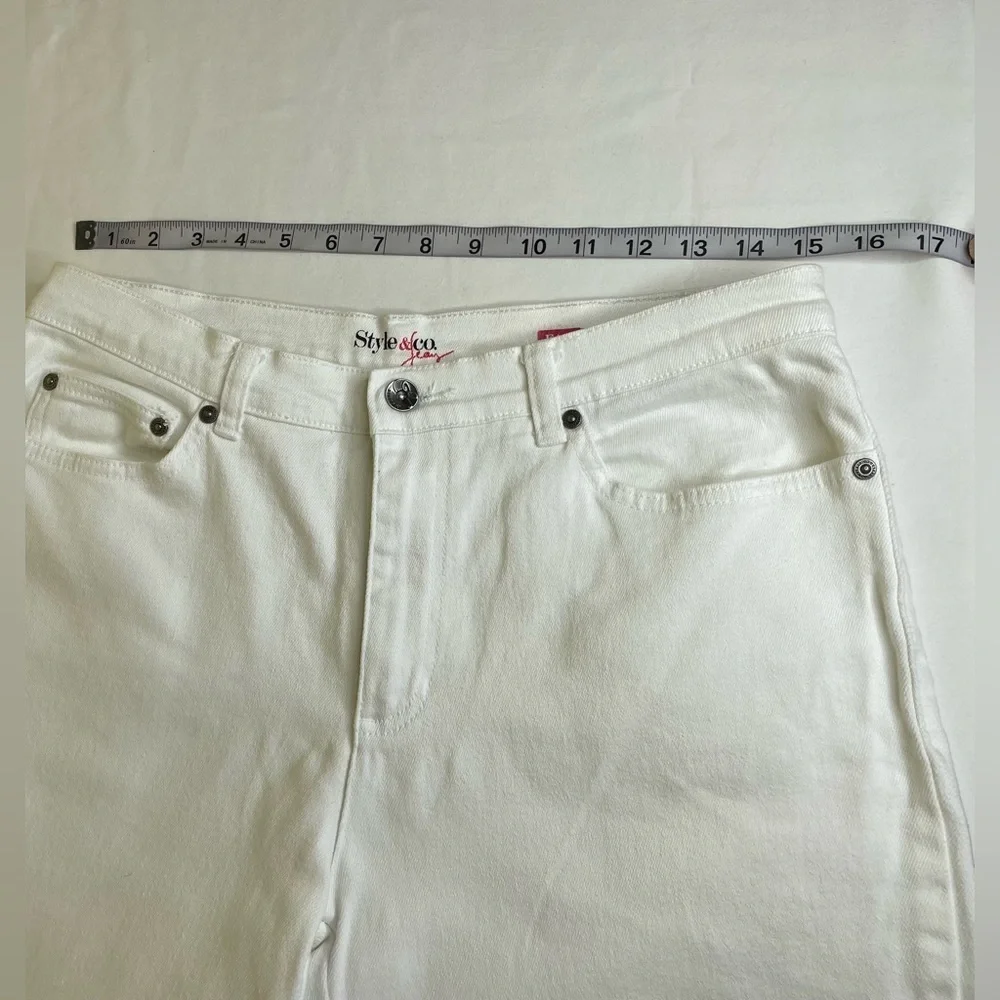 Style & Co White Easy Style Jeans Size 8 - Picture 5 of 7